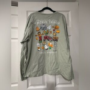 EUC Simply Southern Graphic Long Sleeve Shirt Fall Favorites in XL